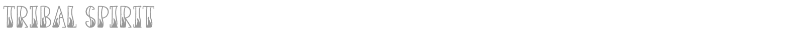 Tribal Spirit font preview